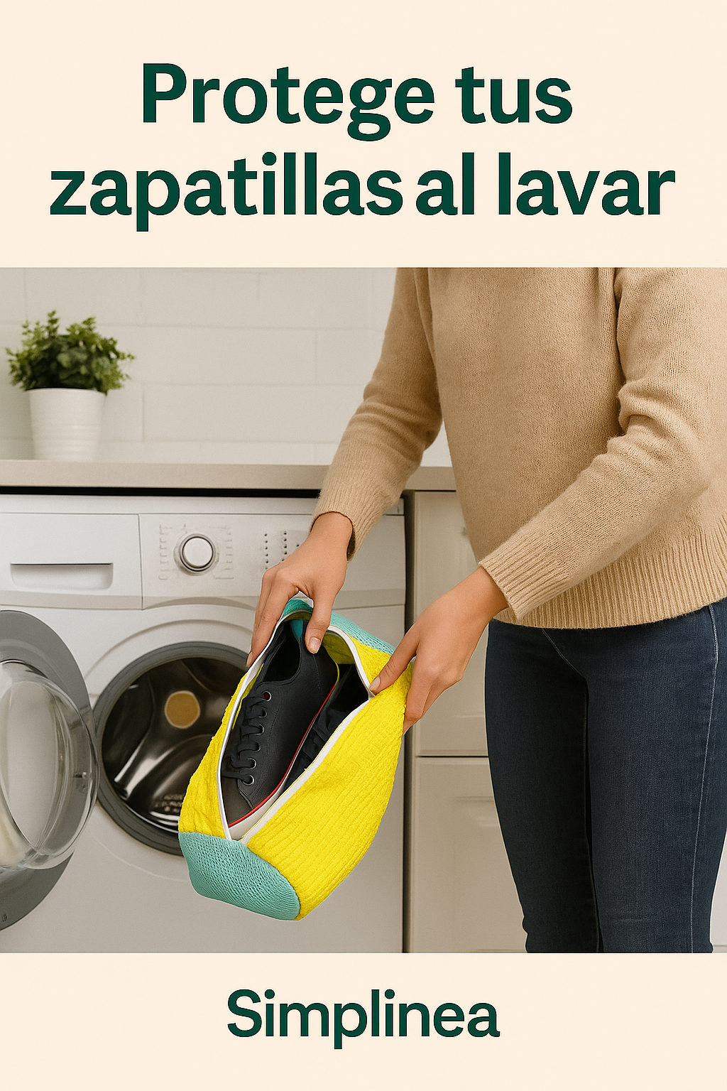 🧺 Bolsa protectora para lavar zapatillas y ropa delicada