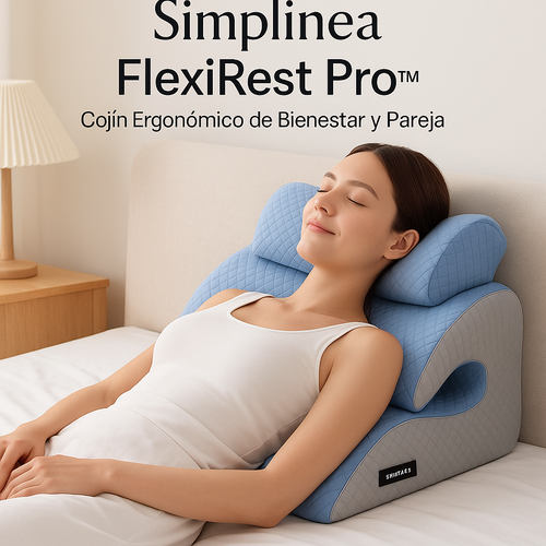 🏷️ Simplinea FlexiRest Pro™ – Almohada Ergonómica Multifuncional para Masaje, Descanso y Bienestar en Pareja