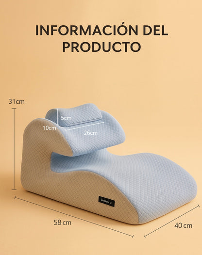 🏷️ Simplinea FlexiRest Pro™ – Almohada Ergonómica Multifuncional para Masaje, Descanso y Bienestar en Pareja