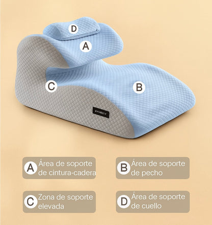 🏷️ Simplinea FlexiRest Pro™ – Almohada Ergonómica Multifuncional para Masaje, Descanso y Bienestar en Pareja